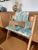 Wasserdichtes Hochstuhl-Kissen-Set – abwischbar, kompatibel mit dem Stokke Tripp Trapp Hochstuhl – Gelb (Teal)
