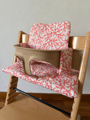 Wasserdichtes Kissen-Set kompatibel mit dem Stokke Tripp Trapp Hochstuhl – Coral