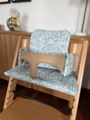 Wasserdichtes Kissen-Set kompatibel mit dem Stokke Tripp Trapp Hochstuhl – Blue Coral