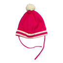 Mini Rodini pom knit beanie, deep pink | 44/46cm