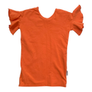 Gugguu frill t-shirt, orange | 122cm