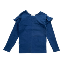 Gugguu frill shirt, blue | 116cm