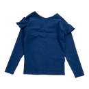 Gugguu frill shirt, blue | 116cm