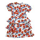 Mini Rodini frill dress, flowers | 128/134cm