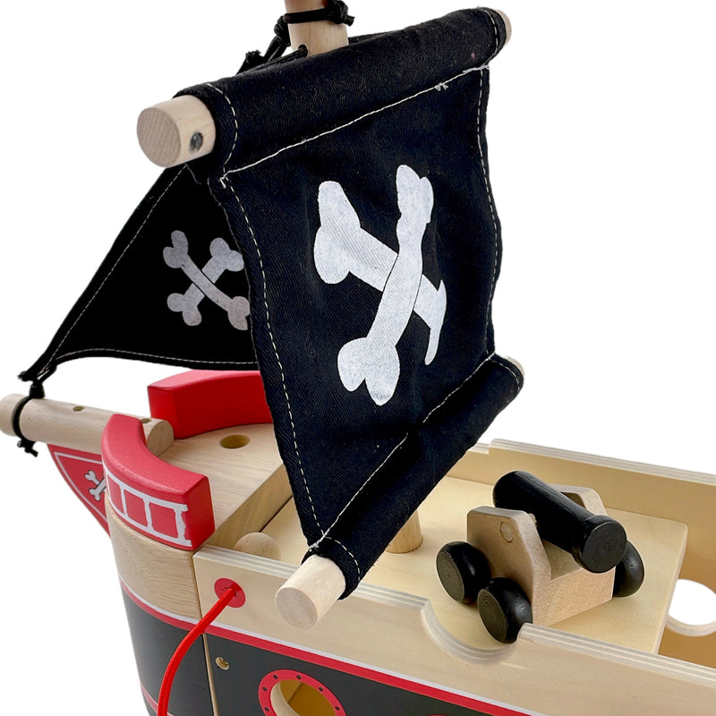 Indigo Jamm Jolly Jacks Pirate Ship, Wood