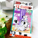 12 picture cubes "101 Dalmatians", wood