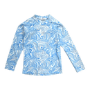 IA BON the sam UV shirt, blue palm | 2-3Y