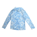 IA BON the sam UV shirt, blue palm | 3-4Y