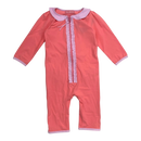 IA BON the stella baby uv suit, coral | 12-24M