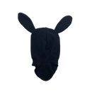 Metsola bunny balaclava, black | 6-12m