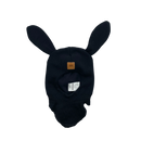 Metsola bunny balaclava, black | 6-12m