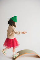 Baumwoll/Tüll Kleid Erdbeere in Pink