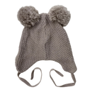 Gugguu merino 2 pom beanie, light brown | 56/57cm