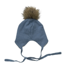 Gugguu merino furry pom beanie, powder blue | 50/53cm