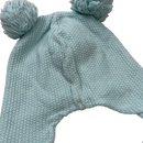 Gugguu cotton knit 2 pom beanie, baby blue | 50/53cm