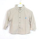 * Hemd - River Woods - langarm - Button down - 80 - hellbraun/weiß - kariert