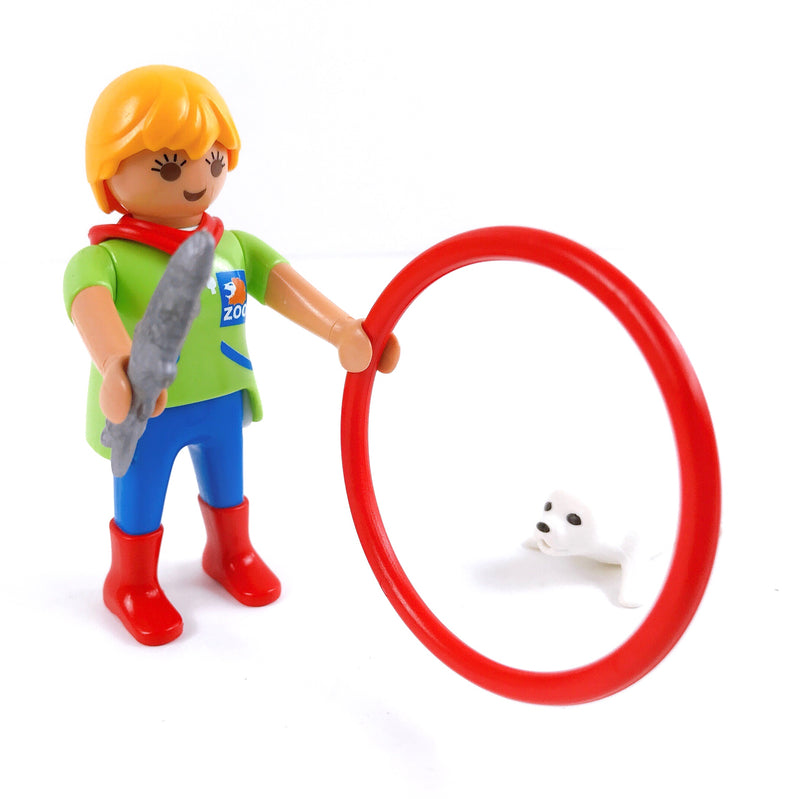 Playmobil animal keeper with baby seal