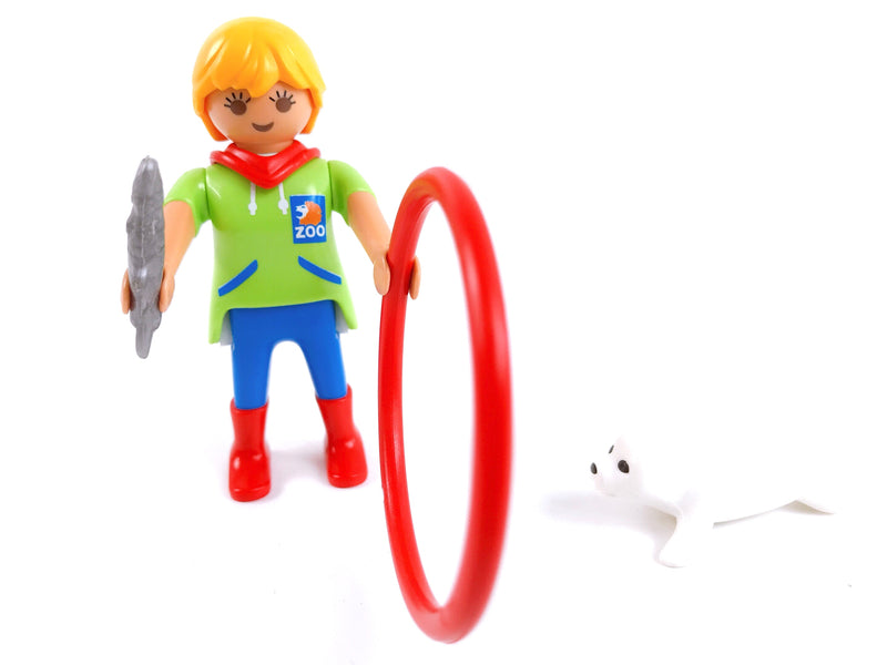 Playmobil animal keeper with baby seal
