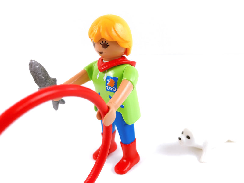 Playmobil animal keeper with baby seal