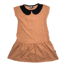 Papu collar dress, coral | 122/128cm