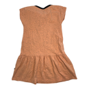 Papu collar dress, coral | 122/128cm