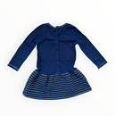 Langarm Kleid Golden Stripes (92)