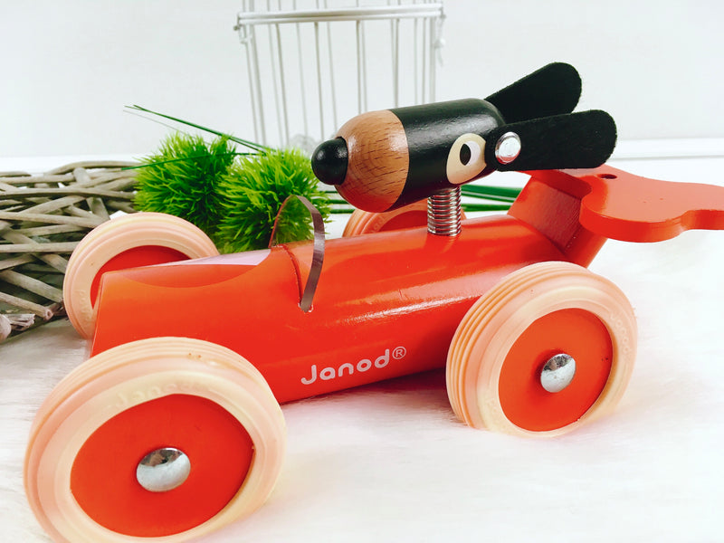 Janod Spirit Racing Car Marco, red, wood