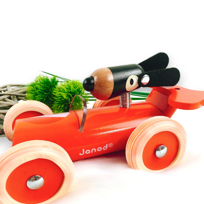 Janod Spirit Racing Car Marco, red, wood