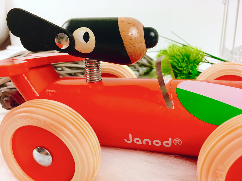 Janod Spirit Racing Car Marco, red, wood
