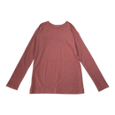 Metsola rib merino shirt, dusty rose | 146cm
