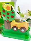 Goula wooden puzzle, 9 pieces, girl with car