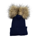 Gugguu merino furry beanie, navy | 45/46cm