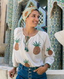 Naada Damenbluse Ananas 38
