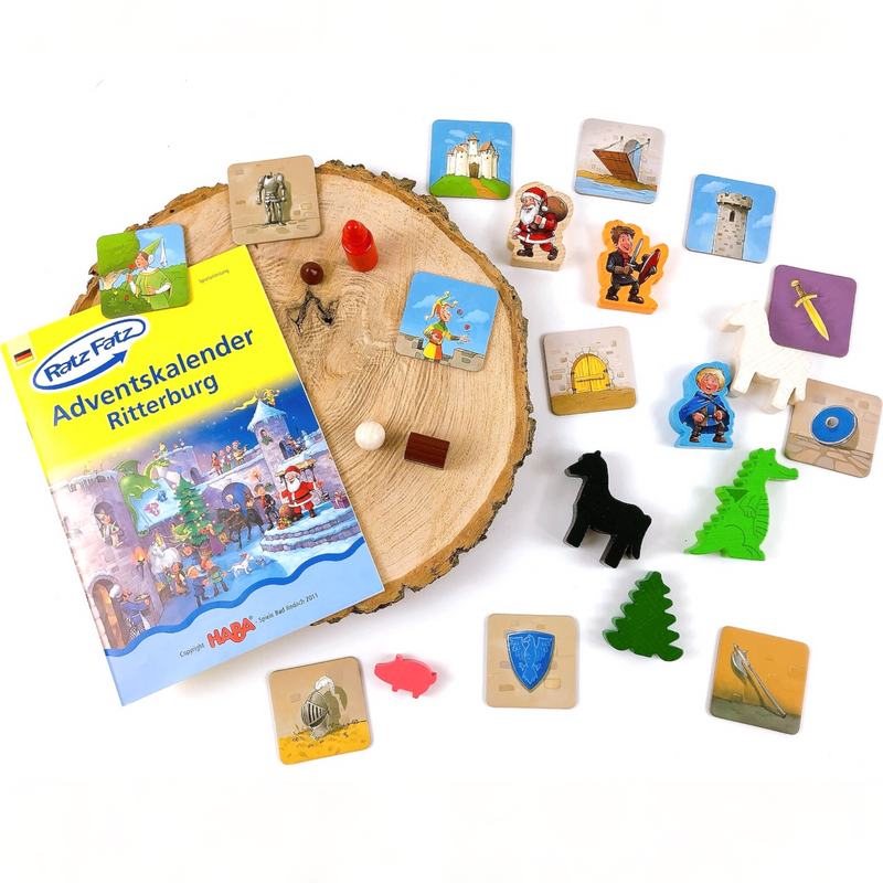 HABA 4780 - Ratz Fatz Contents Advent Calendar Knight's Castle, Educational Game