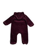 Mainio velour jumpsuit, burgundy | 62/68cm