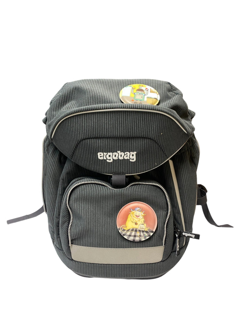 School bag gray corduroy Ergobag