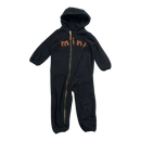 Mini Rodini fleece jumpsuit, black | 80/86cm