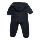 Mini Rodini fleece jumpsuit, black | 80/86cm