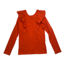 Gugguu frill shirt, orange | 146cm