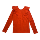 Gugguu frill shirt, orange | 146cm