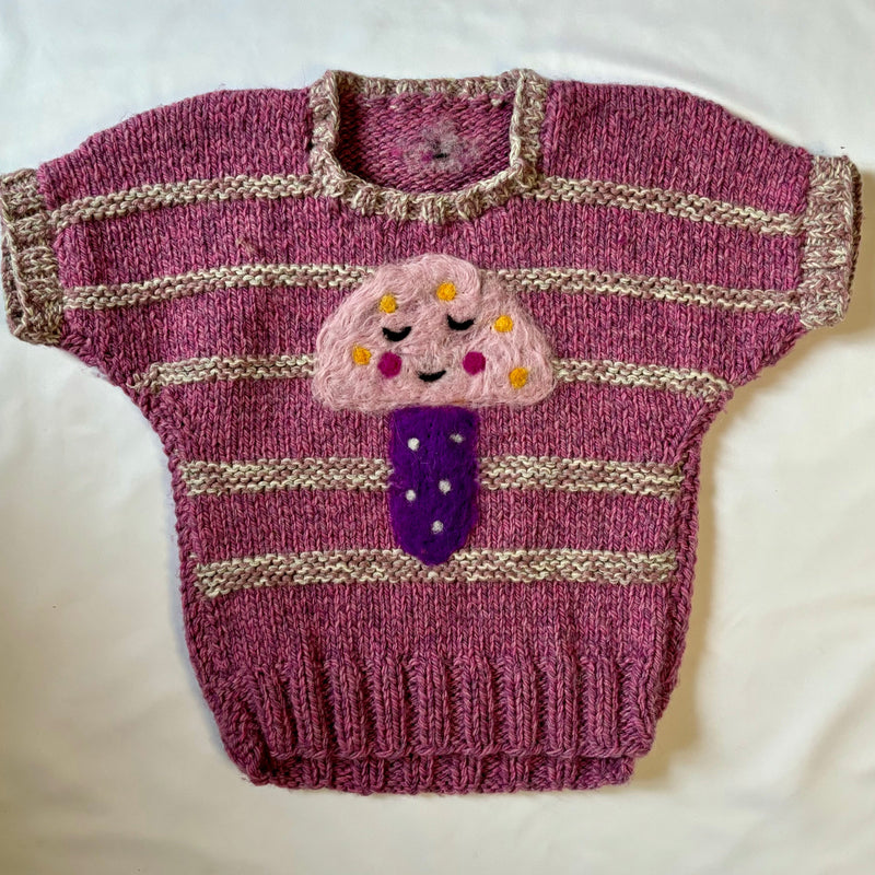 Repair - Pilz Sweater Weste - Pink - Größe 110 - Ettmoln