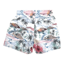 IA BON swim shorts, pink hawaii | 8Y