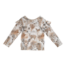 Gugguu frill shirt, bambi | 92cm