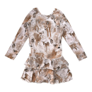 Gugguu frilla dress, bambi | 98cm