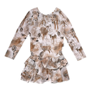 Gugguu frilla dress, bambi | 98cm