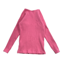 Metsola rib shirt, pink | 122/128cm