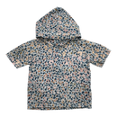 Kaiko hooded t-shirt, indigo leo | 86/92cm