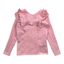Gugguu frill shirt, pink | 116cm