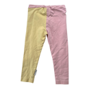 Gugguu block leggings, pink/yellow | 80cm