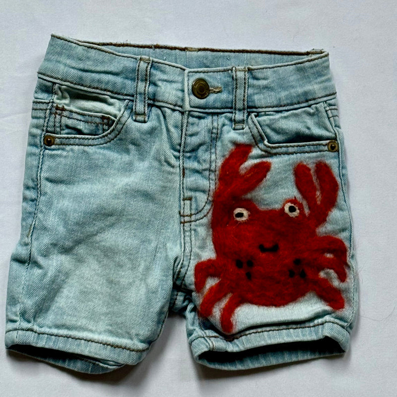 Repair - Crab short jeans - Light blue - Size 74 - Ettmoln